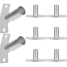 Nuvvo 8 Adet Süpürge Sapı Bağlantı Parçası Endüstriyel Temizlik Fırçası Tutucu Adaptör Ev ve Garaj Için Dayanıklı Sap Değişim Aparatı