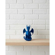 Fırsatkolik 12 cm Mavi Ejderha Figürü Koleksiyonluk Dekoratif Biblo