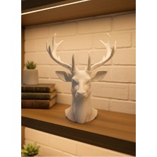 Fırsatkolik Dekoratif Beyaz Geyik Biblo Salon ve Raf Dekoru