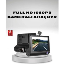 Pileli Store Araç Kamerası 3’lü Full Hd Dvr 1080P Gece Görüşlü ve G-Sensörlü