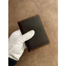 HATKA Leather Craft El Yapımı Hakiki Deri Pasaport Kılıfı
