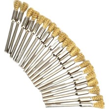 Nuvvo Karbon Çelik Tel Fırça, 5mm Pirinç Tel Aşındırıcı Fincan Fırça Tekerleği Elektrikli Matkap Parlatma Temizleme Için 20/30 PCS(5MM-20PCS)