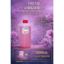 Freyr 500 ml Orkide Bambu Çubuklu Oda Kokusu Yedek Dolum Likiti – Çiçeksi Ortam Kokusu