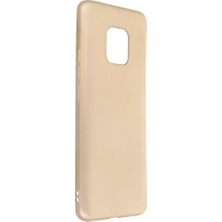 Senka Newface Huawei Mate 20 Pro Kılıf First Silikon - Gold