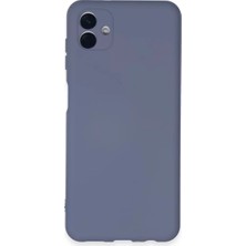 Senka Newface Samsung Galaxy A04E Kılıf Nano Içi Kadife Silikon - Gri