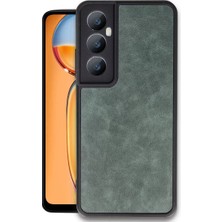 Senka Newface Realme C65 Kılıf Aras Deri Kapak - Koyu Yeşil
