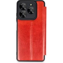 Senka Newface General Mobile Era 30 Kılıf Flip Cover - Kırmızı