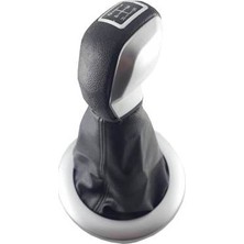 Moda Renault Megane 2 Gri Çerçeveli Spor Vites Topuzu ve Vites Körüğü Takımı - Şık Tasarım