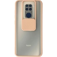 Prativas Redmi Note 9 Kılıf Palm Buzlu Kamera Sürgülü Silikon - Pembe