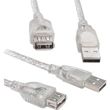 Prativas S-Link USB 2.0 Şeffaf 10 Metre USB Uzatma Kablosu