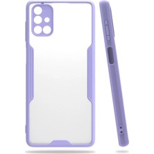 Prativas Galaxy M51 Kılıf Platin Silikon - Lila