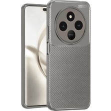 Prativas Tecno Spark 30 Kılıf Auto Focus Karbon Kapak - Gri