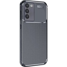 Prativas V30 Lite 4g Kılıf Auto Focus Karbon Kapak - Siyah