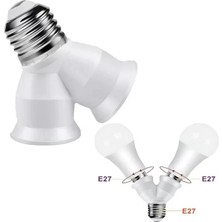 Prativas Ledx DY-101 E27 Duy Çoğaltıcı (Tek Duydan Çift E27 Lamba Bağlantısı)