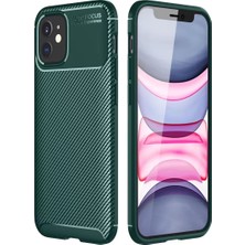 Senka Newface Iphone 12 Mini Kılıf Auto Focus Karbon Kapak - Yeşil