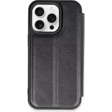 Senka Newface Iphone 14 Pro Kılıf Flip Cover - Siyah
