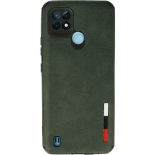 Senka Newface Realme C21 Kılıf Loop Deri Silikon - Yeşil