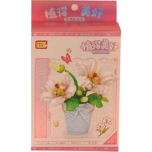 Senka Mey Ithalat® LZ8837 Loz Saksili Zambak Block Oyuncak 240 Parça