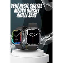 Akinco Yeni Model Akıllı Saat Dokunmatik Ekran Unisex Amoled Ekran 44 mm