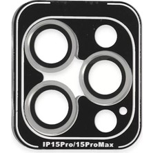 LTG Nova Iphone 15 Pvd Metal Kamera Lens - Gümüş