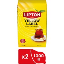 Lipton Yellow Label Dökme Çay Siyah Çay Aroması 1000 gr x 2 Adet Yumuşak İçimli