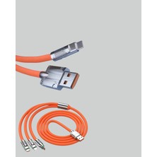 Fiberliz Çoklu Cihaz Dostu 120 W Hızlı Şarj Kablosu – Tek Kablo ile Her Cihaz Elinizin Altında