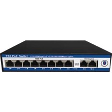 Prativas Novacom NVC-PSE0820G 100/1000MB 8 Port Poe + 2 Port Uplink Switch