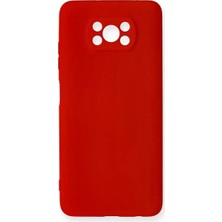 Senka Newface Pocophone X3 Kılıf Nano Içi Kadife Silikon - Kırmızı