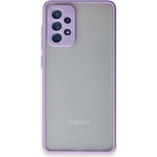 Prativas Galaxy A72 Kılıf Montreal Silikon Kapak - Mor