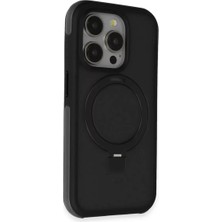 Prativas Iphone 15 Zorda Airbag Magsafe Standlı Kapak - Siyah