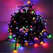 Akinco 10M 100 LED Damla Uçlu Rgb Işık Siyah Kablo