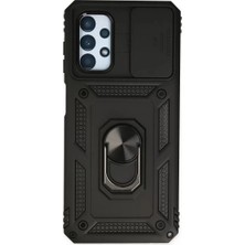Prativas Galaxy A33 5g Kılıf Pars Lens Yüzüklü Silikon - Siyah