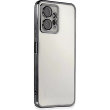 Fiberliz Newface Xiaomi Redmi Note 12 4g Kılıf Razer Lensli Silikon - Siyah