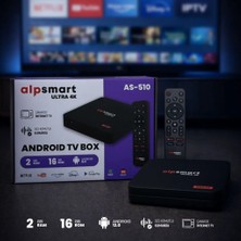 Alpsmart AS510 Android Tv Box Ses Komutlu Kumanda 2gb Ram 16 GB Hafıza