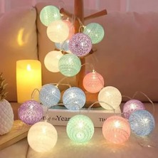 Akinco 2m 10 LED Renkli Top Lamba