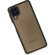 Fiberliz Newface Samsung Galaxy A12 Kılıf Montreal Silikon Kapak - Siyah