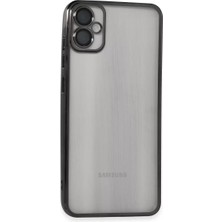 Fiberliz Newface Samsung Galaxy A05 Kılıf Razer Lensli Silikon - Siyah