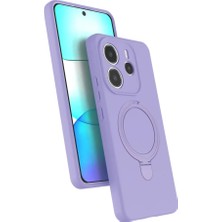 Fiberliz Newface Xiaomi Redmi Note 14 4g Regal Magsafe Standlı Kapak - Lila