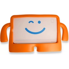 Fiberliz Newface Samsung Galaxy T220 Tab A7 Lite 8.7 Kılıf Karakter Tablet Silikon - Turuncu