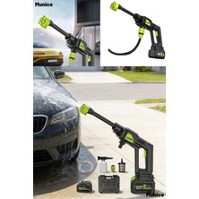 Munico Kablosuz Şarjlı Yüksek Basınçlı Oto Yıkama Makinesi Araç, Motosiklet ve Bisiklet Temizliği Için