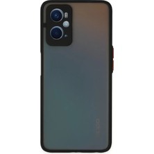 Fiberliz Newface Oppo A96 Kılıf Montreal Silikon Kapak - Siyah