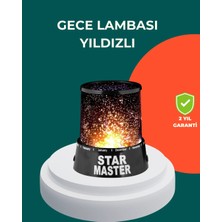 Fiberliz Galaxy Efektli LED Yıldız Projektör Renk Değiştirmeli Oda Aydınlatması