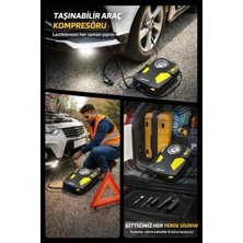 Munico Analog Gösterge Ekranlı Oto Lastik Pompası Balon ve Top Şişirme Başlıklı Araç ve Spor Için Analog