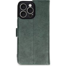 Fiberliz Newface Apple iPhone 16 Pro Max Kılıf Trend S Plus Kapaklı Kılıf - Yeşil