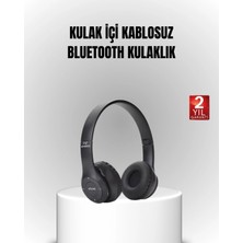 Pileli Store Bluetooth Kablosuz Kulaklık – Extra Bass, Tf Kart, Mikrofonlu, Ayarlanabilir Ergonomik Tasarım