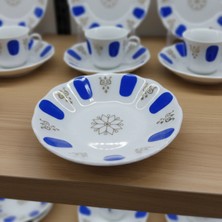 Porland Çay Tabağı 11 CM Tekli – Altın/Platin Yaldızlı Şık Porselen Çay Tabağı