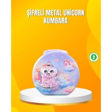 Fiberliz Metal Çocuk Para Kasası Ayarlanabilir Şifreli Kilitli