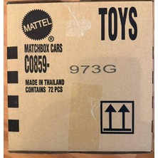 Hot Wheels Matchbox Kısa Karton 72'li Kutu C0859-973G