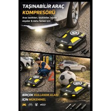 Munico Güçlü Motorlu Analog Oto Hava Pompası Lastik Basınç Göstergeli Kompresör Analog Gösterge Ekranlı