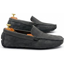 By Barretti Koyu Vizon Süet Rok Düz Loafer